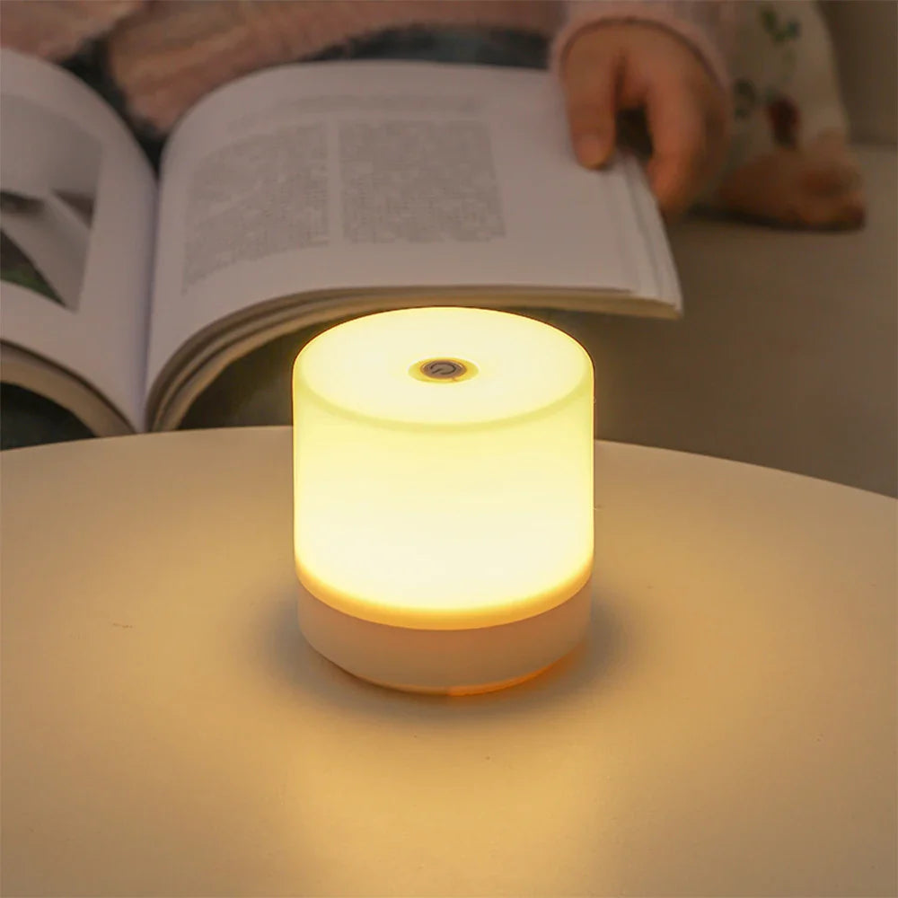 GlowEase Compact LED Night Light with Touch Dimming 2