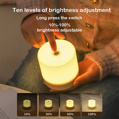GlowEase Compact LED Night Light with Touch Dimming 4