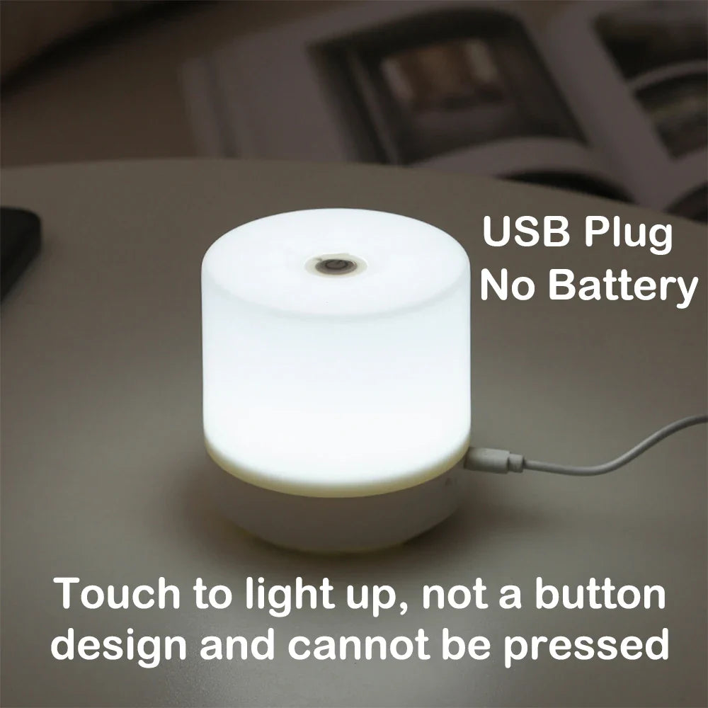 GlowEase Compact LED Night Light with Touch Dimming 8