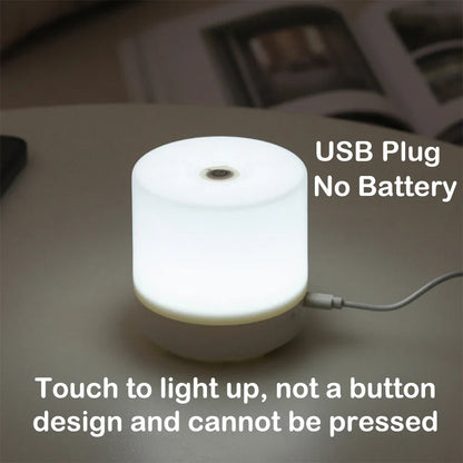 GlowEase Compact LED Night Light with Touch Dimming 8
