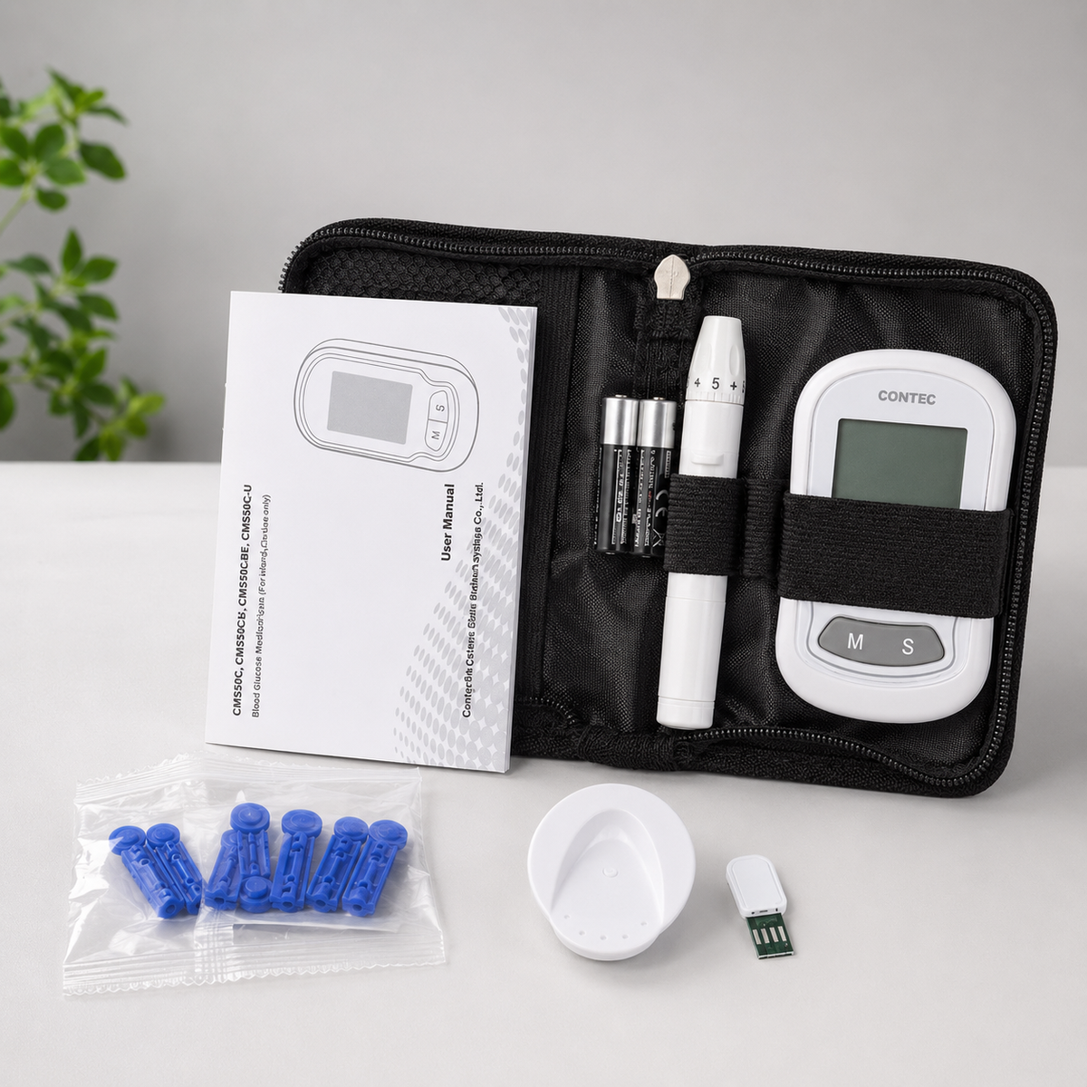 Glucose & Cholesterol Monitor — Home Blood Testing Kit 2