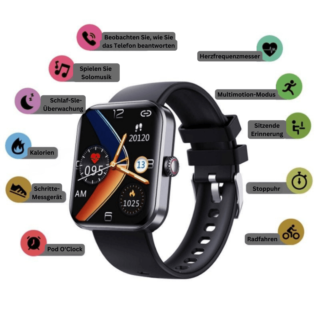 GlucoWatch — Non-Invasive Glucose & Health Smartwatch 7