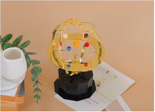 Grand Orrery Solar System Model — Handcrafted Brass Planets 2