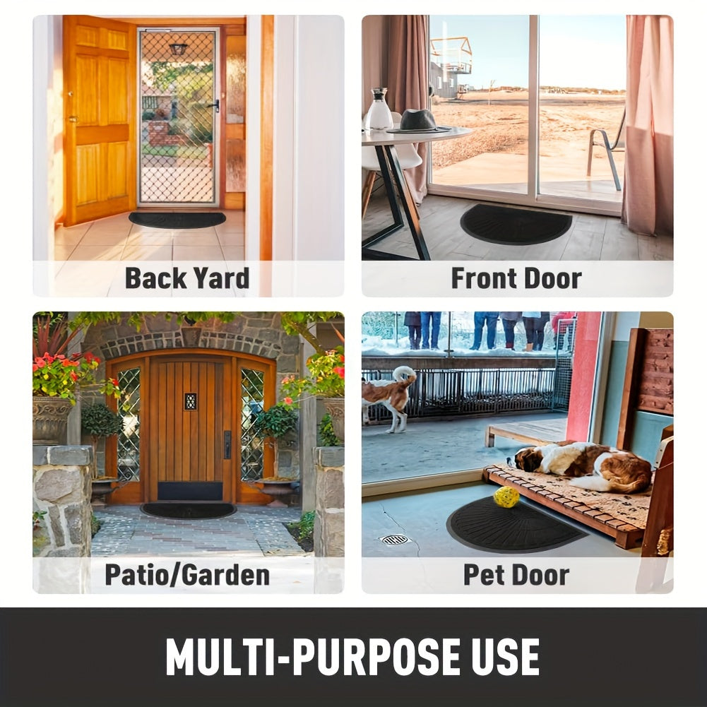 Half-Round Rubber Door Mat — Non-Slip Indoor & Outdoor Use 10