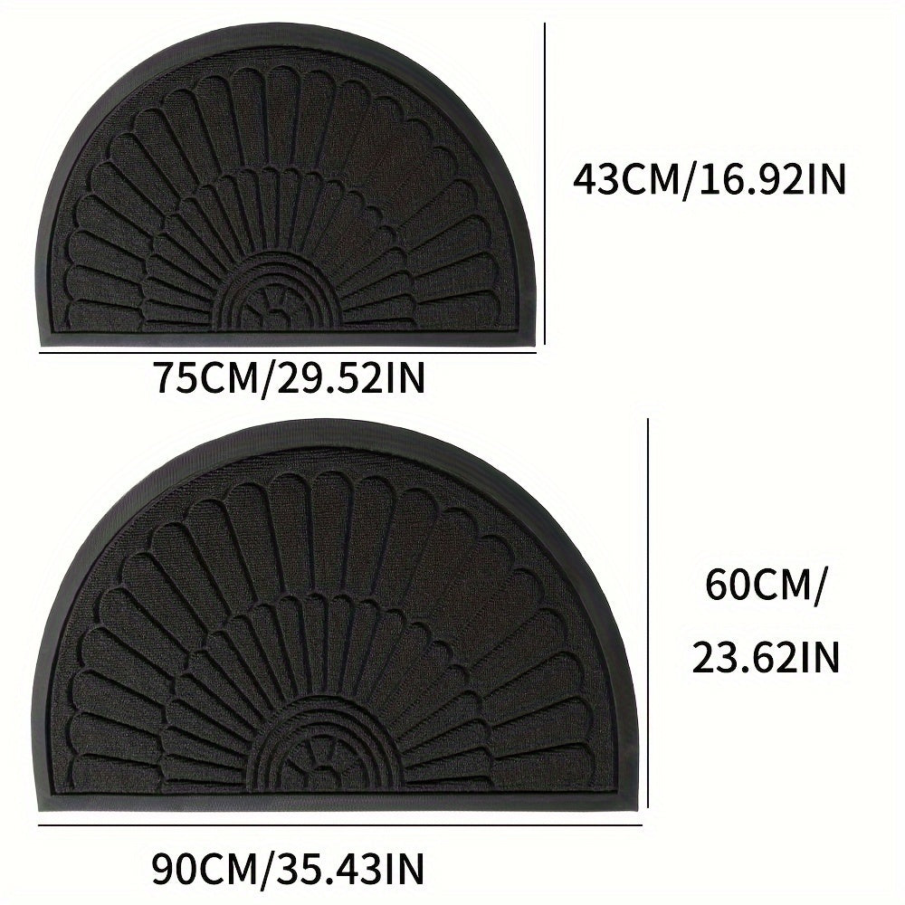 Half-Round Rubber Door Mat — Non-Slip Indoor & Outdoor Use 3