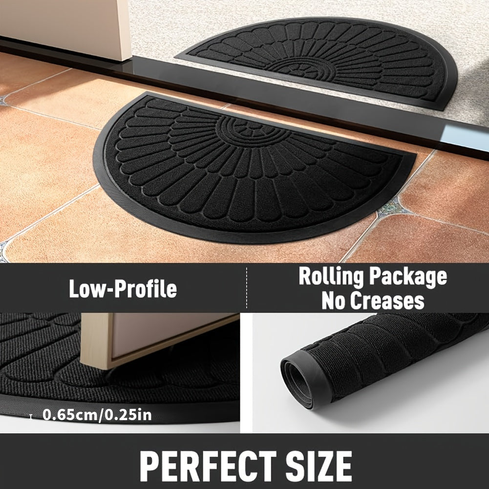 Half-Round Rubber Door Mat — Non-Slip Indoor & Outdoor Use 4