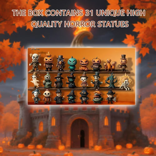 Halloween Countdown Box — 31 Mini PVC Figures & Decorations 7