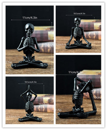 Halloween Resin Figurine — Vintage Black or White Ornament 11