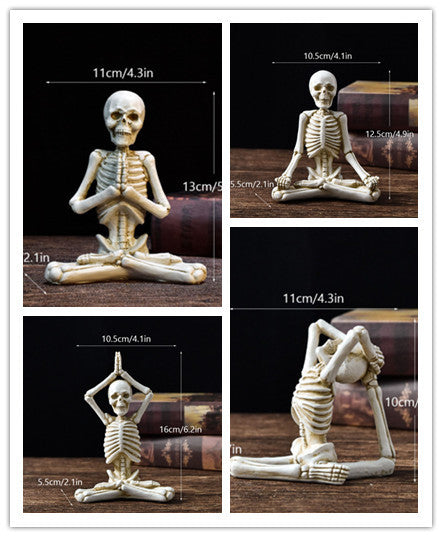 Halloween Resin Figurine — Vintage Black or White Ornament 12