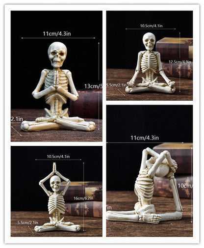 Halloween Resin Figurine — Vintage Black or White Ornament 12