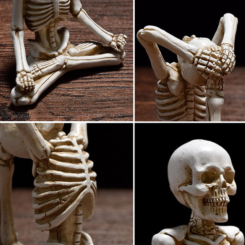 Halloween Resin Figurine — Vintage Black or White Ornament 5
