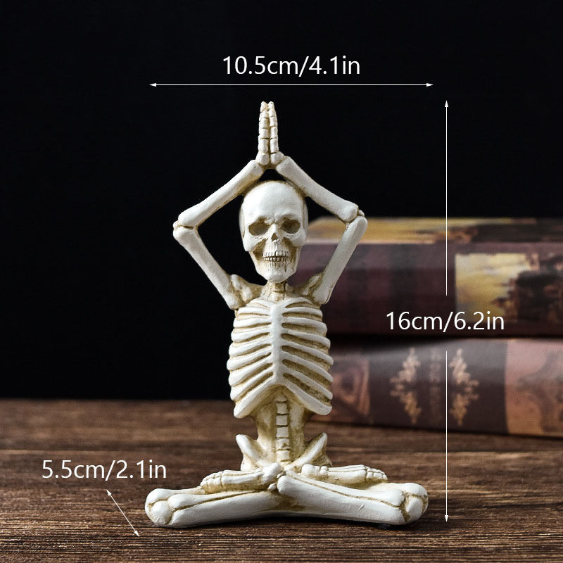 Halloween Resin Figurine — Vintage Black or White Ornament 6