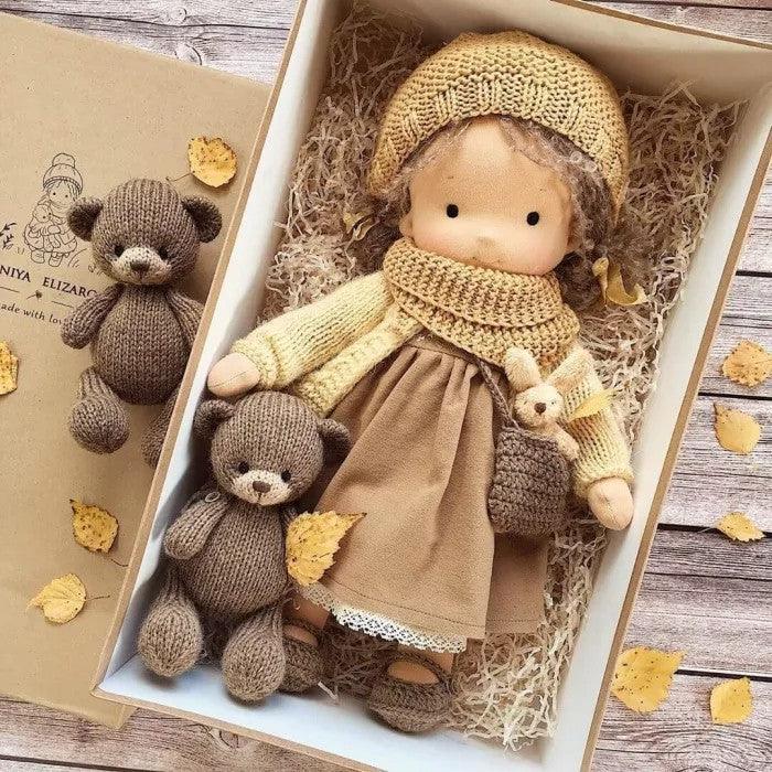 Handmade Waldorf Doll — Soft Natural Wool & Cotton 5