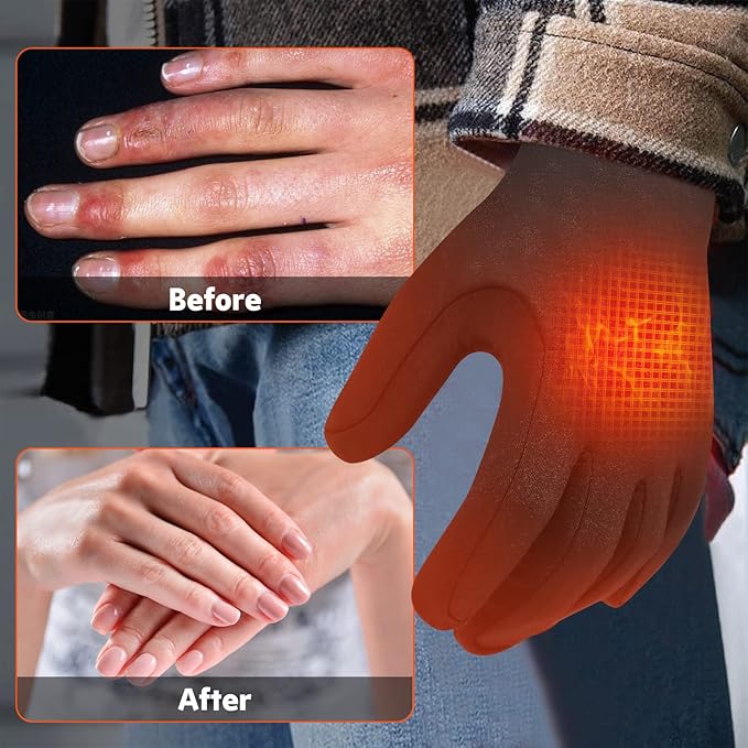 Rechargeable Heated Winter Gloves — 3 Heat Settings 3