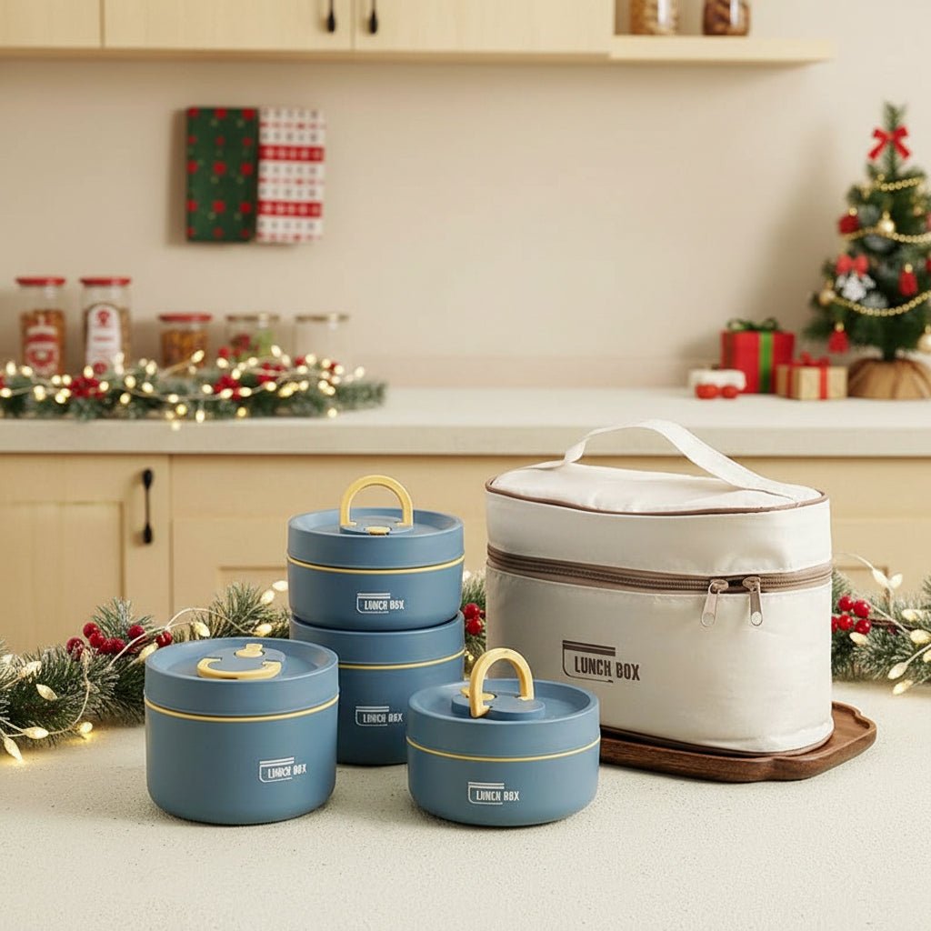 HEATLOX Insulated Lunch Box — Double-Wall Stainless Steel 4h Warm 3