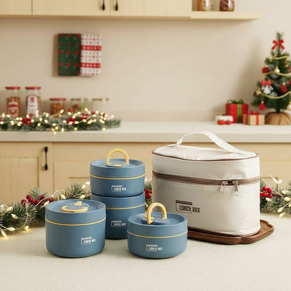 HEATLOX Insulated Lunch Box — Double-Wall Stainless Steel 4h Warm 3