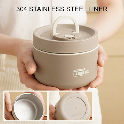 HEATLOX Insulated Lunch Box — Double-Wall Stainless Steel 4h Warm 4