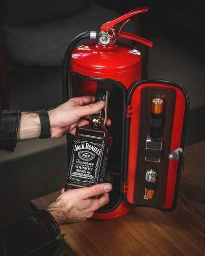 Mini Bar Hidden in Fire Extinguisher Design — Bottle Storage 3