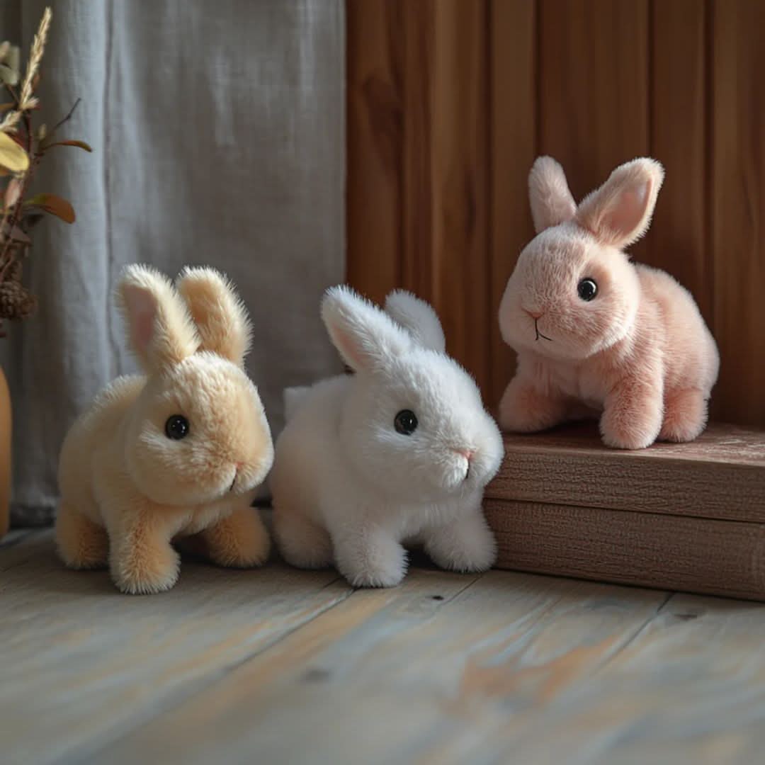 HOPPILOOM Interactive Plush Bunny — Realistic Movements & Sounds 6