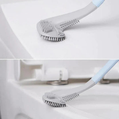 HygieneSwipe Flexible Flat-Head Toilet Brush & Wall Holder 10