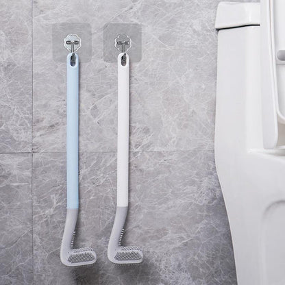 HygieneSwipe Flexible Flat-Head Toilet Brush & Wall Holder 11
