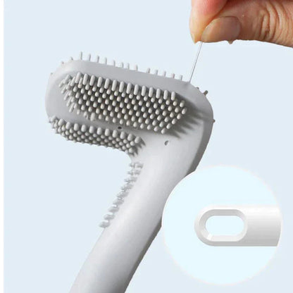 HygieneSwipe Flexible Flat-Head Toilet Brush & Wall Holder 15