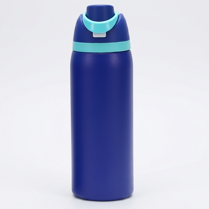 Insulated Water Bottle with Built-In Straw — Stainless Steel 6