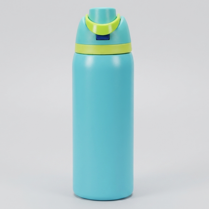 Insulated Water Bottle with Built-In Straw — Stainless Steel 8