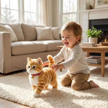 Interactive Plush Cat Toy — Realistic Movements & Sounds for Kids 2