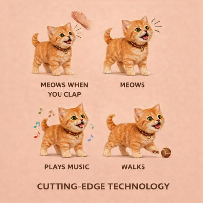 Interactive Plush Cat Toy — Realistic Movements & Sounds for Kids 7