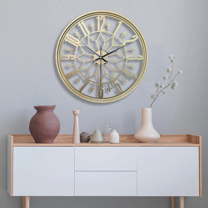 Silent Industrial Metal Wall Clock — Vintage Non-Ticking 2