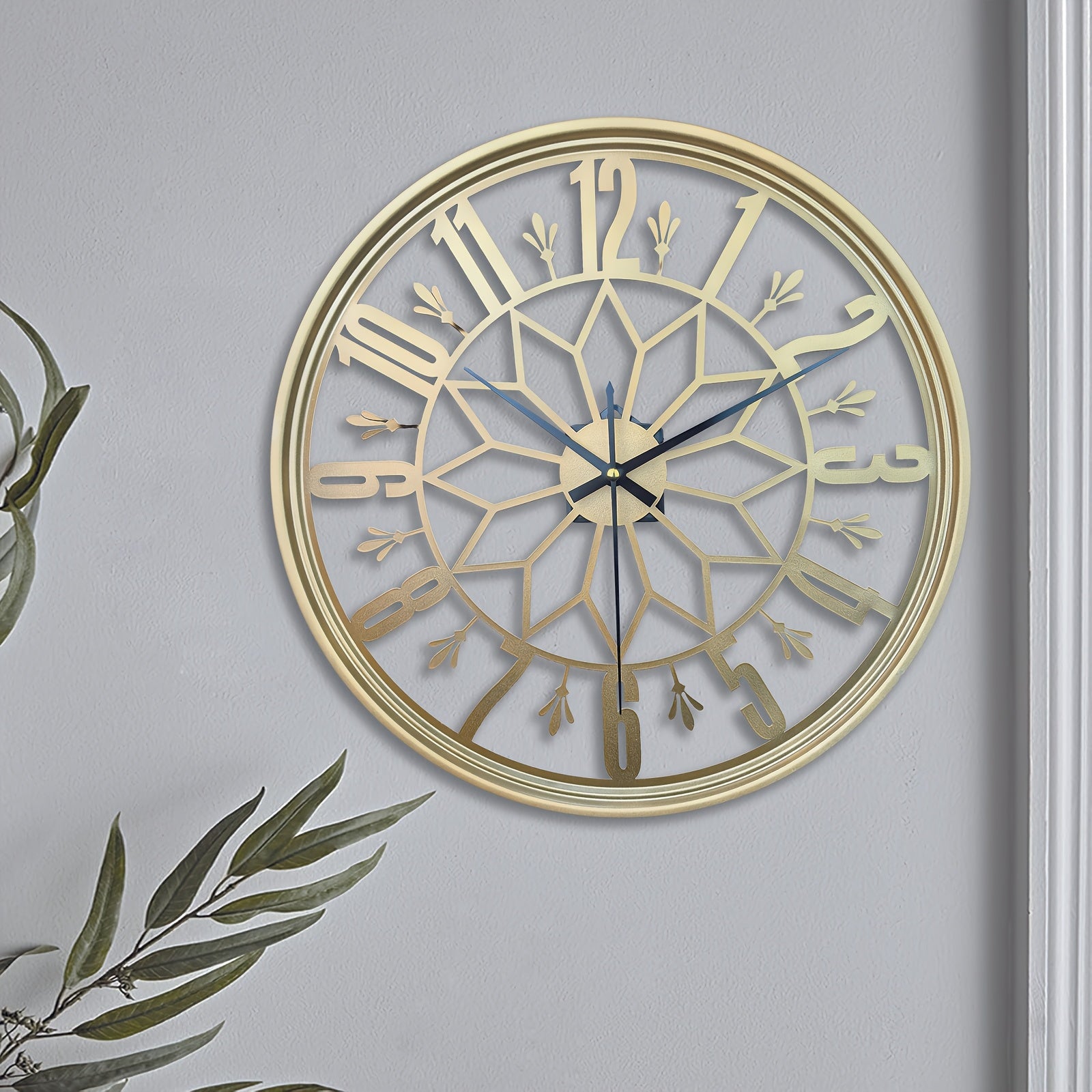 Silent Industrial Metal Wall Clock — Vintage Non-Ticking 7