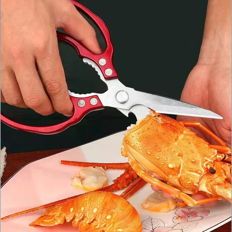 Japanese Stainless Steel Kitchen Scissors — Multi-Task Blades 3