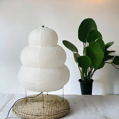 Japanese Wabi-Sabi Floor Lamp — Rice Paper Shade Zen Light 5