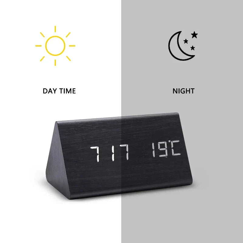 LED Alarm Clock with Voice Control & Temperature Display 10