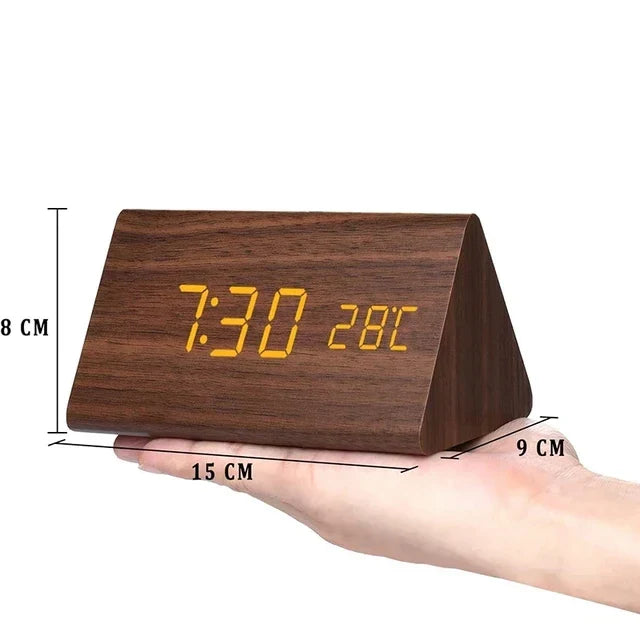 LED Alarm Clock with Voice Control & Temperature Display 6