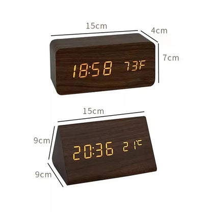 LED Alarm Clock with Voice Control & Temperature Display 9