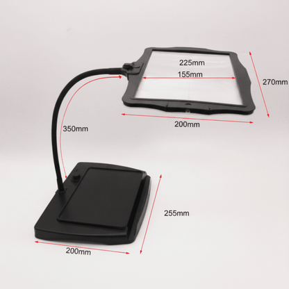 LED Magnifying Desk Lamp — 3x Lens & Flexible Gooseneck Arm 2