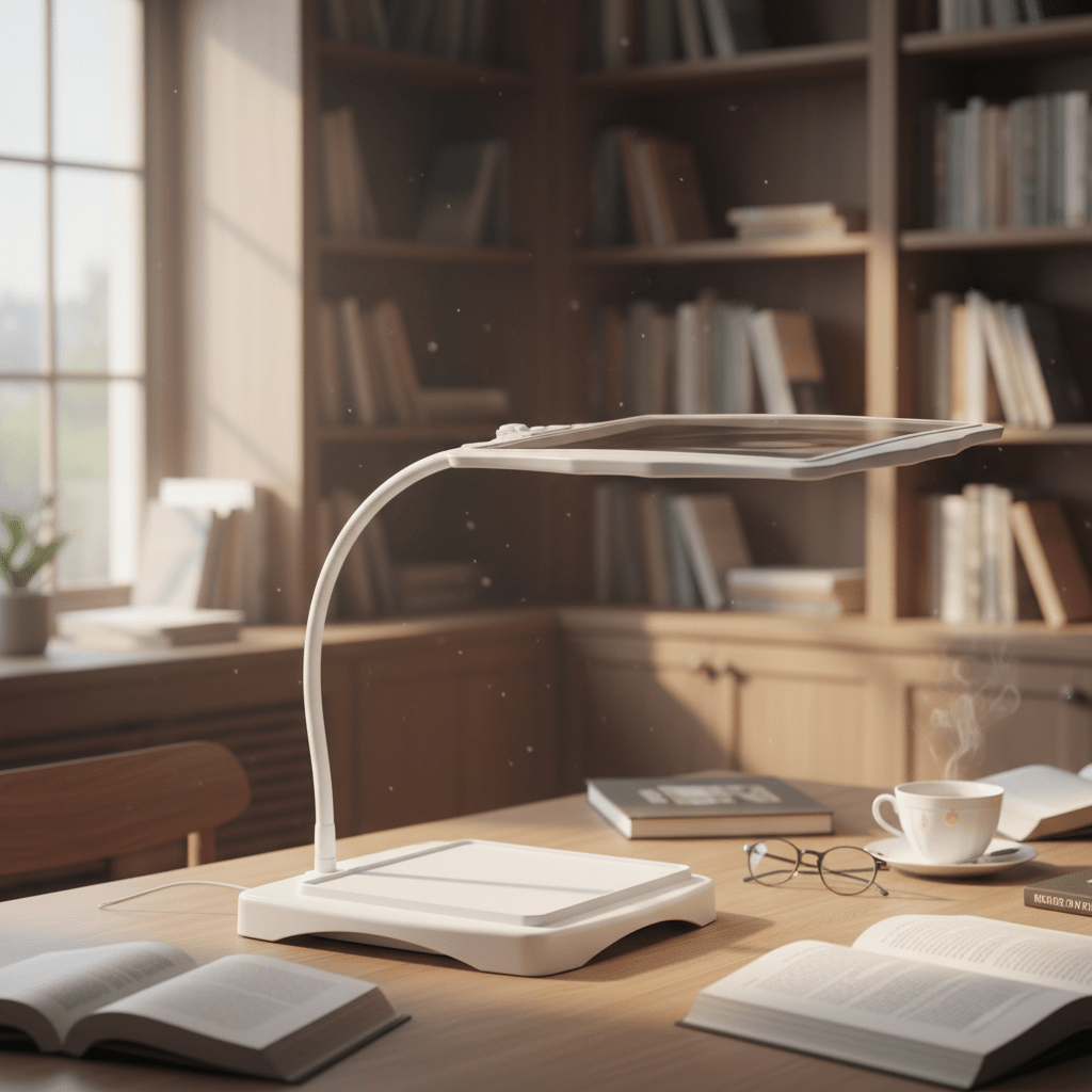 LED Magnifying Desk Lamp — 3x Lens & Flexible Gooseneck Arm 5