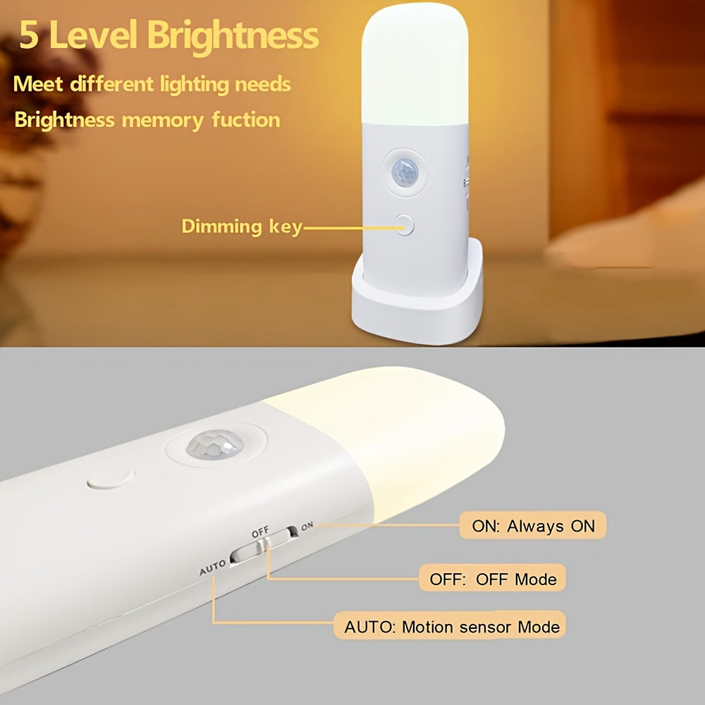 LED Night Light with Motion Sensor – USB Rechargeable 3