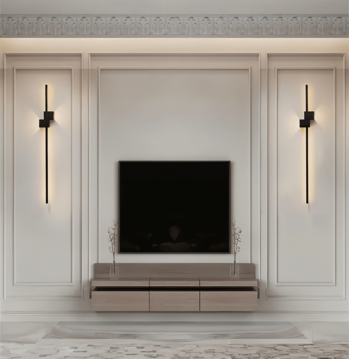 LINESTRIPE Minimalist LED Wall Light — Indirect Linear Lighting 6