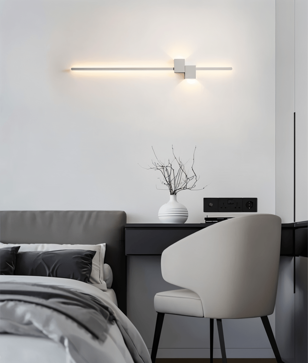 LINESTRIPE Minimalist LED Wall Light — Indirect Linear Lighting 9