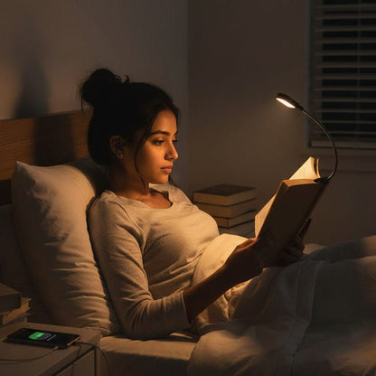 LITFLEX Neck Reading Light — 3 Color Modes USB Rechargeable LED 2