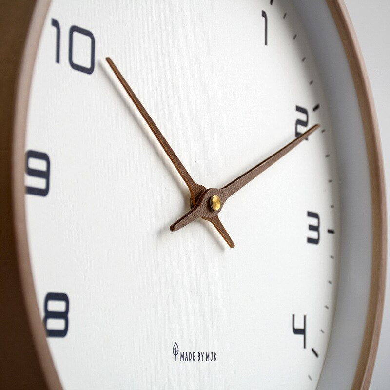 LumeTime Scandinavian Wall Clock — Nordic Quartz Wood Design 3