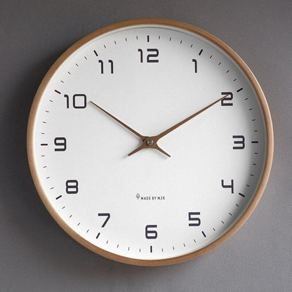 LumeTime Scandinavian Wall Clock — Nordic Quartz Wood Design 4
