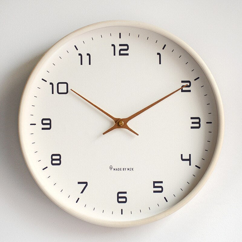 LumeTime Scandinavian Wall Clock — Nordic Quartz Wood Design 5