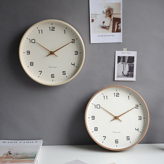 LumeTime Scandinavian Wall Clock — Nordic Quartz Wood Design 1
