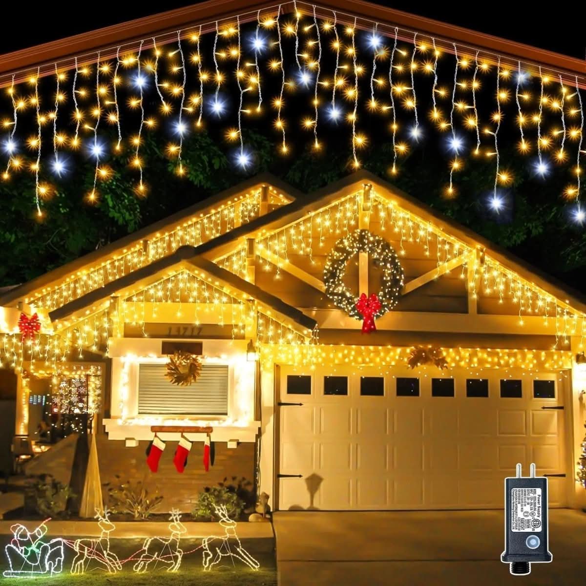 LED Garden Curtain Lights – 96 LEDs, 8 Modes, IP44 Outdoor 1