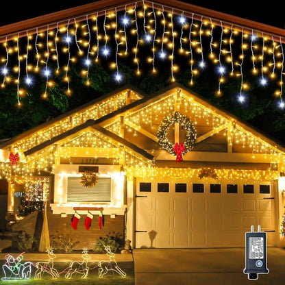 LED Garden Curtain Lights – 96 LEDs, 8 Modes, IP44 Outdoor 1