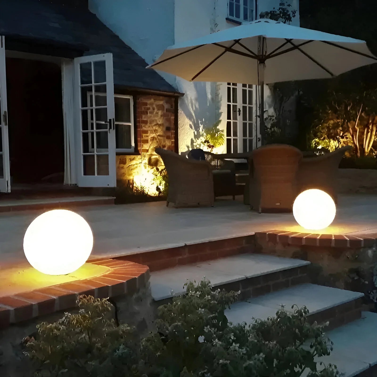 LumiGlobe Spherical LED Garden Light — Wireless & Weatherproof 3